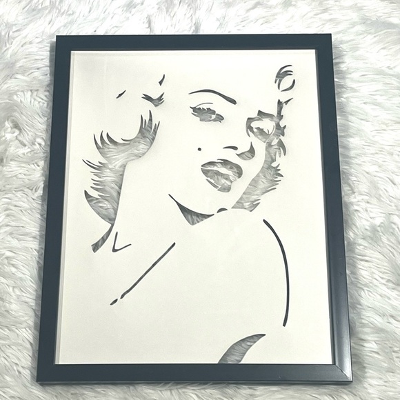 Marilyn Monroe Laser Cut Metal Wall Art Decor Marilyn Monroe Artwork 20" x 16" - Picture 2 of 12